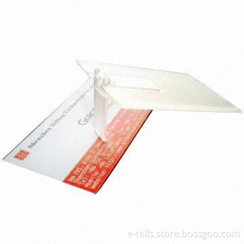 Customized Acrylic Transparent Credit Card Promo USB Pen Drive, Customized Colors and Logos Accepted